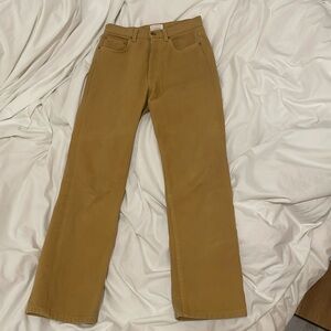 Doen Diana Jean in Palomino (mustard), size 25, lightly worn